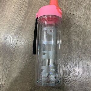 PINK Victoria's Secret Glitter Water Bottle with Pink Lid